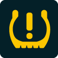 Tyre pressure warning light