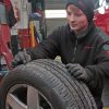 Checking tyre tread depth